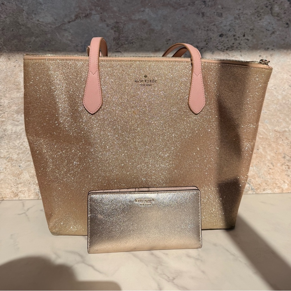 Kate Spade Sparkling Tote with Wallet